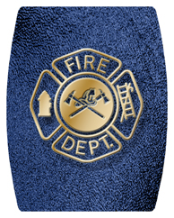 DAREC 418 SH BL Fire Department Shimmer Blue Background